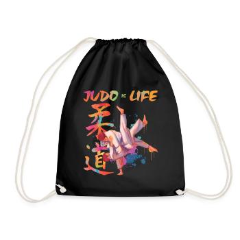 Judo Is Life Taekwondo Ju Jutsu Training Cadeau - Sac de sport léger - noir - Devant