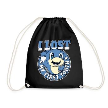 Erster Zahn Verloren Kind Geschenk Jungen Hai - Sac de sport léger - noir - Devant