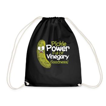 Cornichons Cornichons Cornichons cornichons Cornichons Pickle Power Vinegary Goodness - Sac de sport léger - noir - Devant