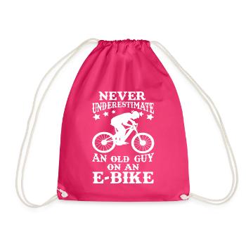 Sous-estimer Vieux Homme E-Bike Vélo électrique - Sac de sport léger - fuchsia - Devant