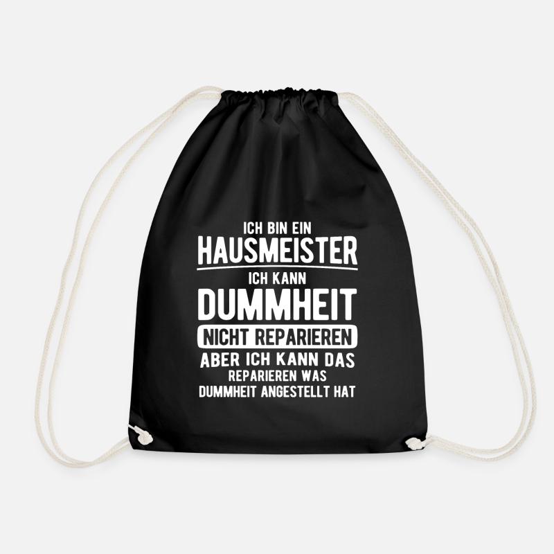 Hausmeister Geschenk - Turnbeutel - Schwarz