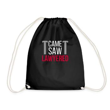 Came saw Lawyered Juriste Avocat - Sac de sport léger - noir - Devant