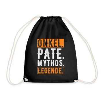 Cadeau parrain - Sac de sport léger - noir - Devant