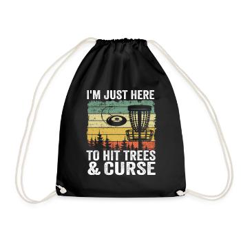 Drôle de disque de golf cadeau de joueur proverbes - Sac de sport léger - noir - Devant