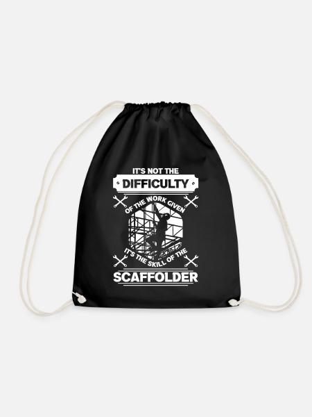 Scaffolder Builder Gerüstbauer Baugerüst Beruf - Turnbeutel - Schwarz