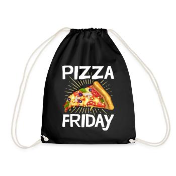 Freitag Pizza Foodie - Turnbeutel - Schwarz - Vorne