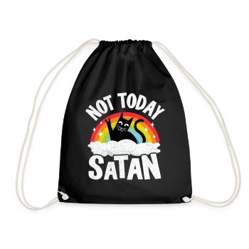 Heavy Metal Cat Rainbow Retro Death Metal - Sac de sport léger - noir - Devant