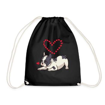 French Bulldog Mama Frenchie Dear Dog - Drawstring Bag - black - Front
