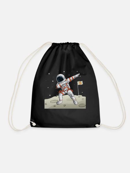 Bitcoin to the moon | Bitcoin Astronaut - Turnbeutel - Schwarz