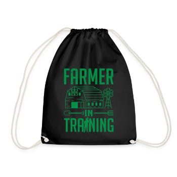 Farmer In Training Farming - Drawstring Bag - black - Front
