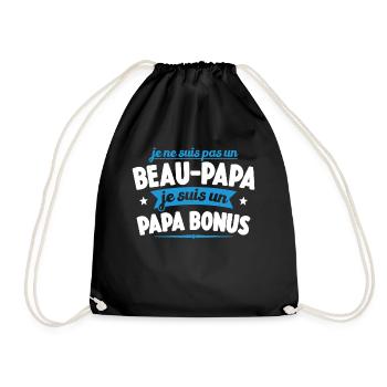 Je Ne Suis Pas Un Beau-papa Je Suis Un Papa Bonus - Sac de sport léger - noir - Devant