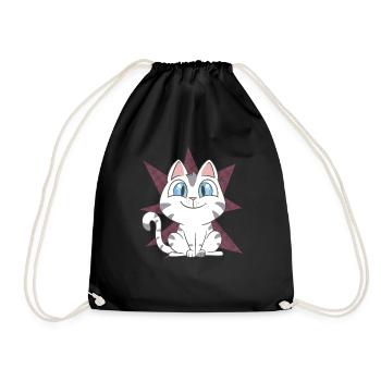 Chat mignon - Sac de sport léger - noir - Devant