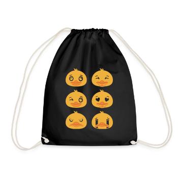 Visages de canards baigneurs Canards - Sac de sport léger - noir - Devant