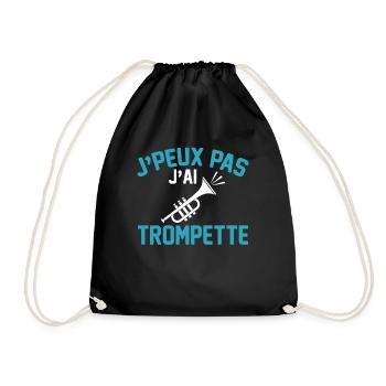 Je Peux Pas J Ai Trompette Cadeau Trompettiste - Sac de sport léger - noir - Devant