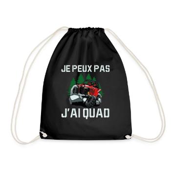 Je Peux Pas J'ai Quad - Sac de sport léger - noir - Devant