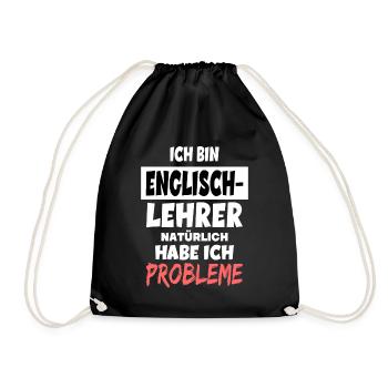 Lehrer Geschenke Lehrerinnen Geschenkideen für - Turnbeutel - Schwarz - Vorne