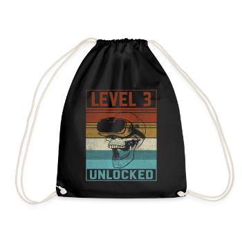 Boy 3rd Birthday Gamer - Turnbeutel - Schwarz - Vorne