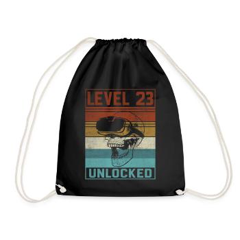 23rd Birthday Gamer - Drawstring Bag - black - Front