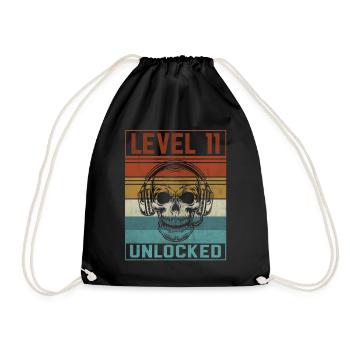 11e anniversaire du joueur - Sac de sport léger - noir - Devant