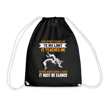 Lutte Sport Limite Gagné Arts Martiaux Ringen - Sac de sport léger - noir - Devant