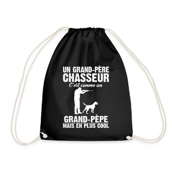 Grand-père Chasseur Anniversaire Cadeau Cool Noël - Sac de sport léger - noir - Devant
