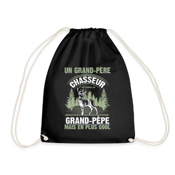 Grand-père Chasseur Chasser Cadeau Fête Des Pères - Sac de sport léger - noir - Devant