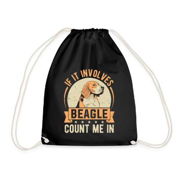Beagle-Hundebesitzer, wenn es sich um Beagle handelt - Turnbeutel - Schwarz - Vorne