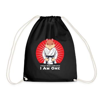 Le hamster de judo n’a pas besoin d’un pistolet Je suis un - Sac de sport léger - noir - Devant