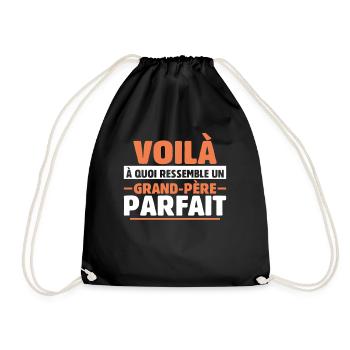 Grand-père Parfait Cadeau Fête Des Pères Papy Papi - Sac de sport léger - noir - Devant