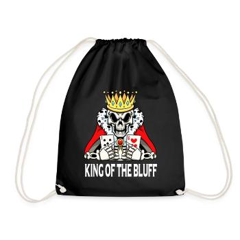 Joueur de poker King Of The Bluff Poker Cards Poker - Sac de sport léger - noir - Devant
