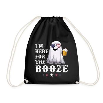 Ghost Booze 4th of July USA American Flag Beer - Turnbeutel - Schwarz - Vorne