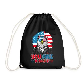 Eagle American Flag Men 4 juillet États-Unis - Sac de sport léger - noir - Devant