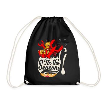 Saison des écrevisses Cuisine Drôle d’écrevisses - Sac de sport léger - noir - Devant