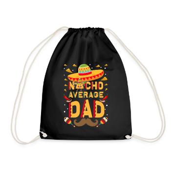 Cinco De Mayo Papa Funny Nacho Papa - Drawstring Bag - black - Front