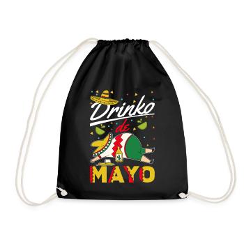 Cinco De Mayo Tequila Drink Mexican Fiesta - Drawstring Bag - black - Front