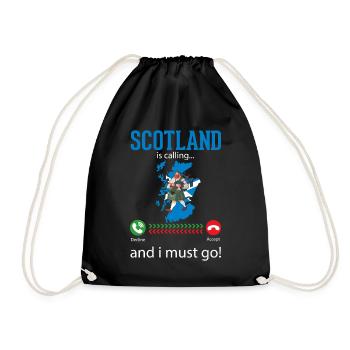 Ecosse Cornemuse Mélomanes Drôle - Sac de sport léger - noir - Devant