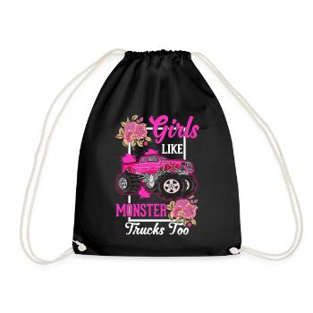 Monster Truck Girl Monster Truck Amoureux - Sac de sport léger - noir - Devant