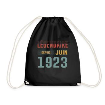 Légendaire Depuis Juin 1923 Anniversaire Cadeau - Sac de sport léger - noir - Devant