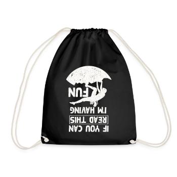 Fun Climbing Joke Bouldering - Drawstring Bag - black - Front