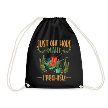 Cactus Addicted Plants Funny Succulent - Drawstring Bag - black - Front