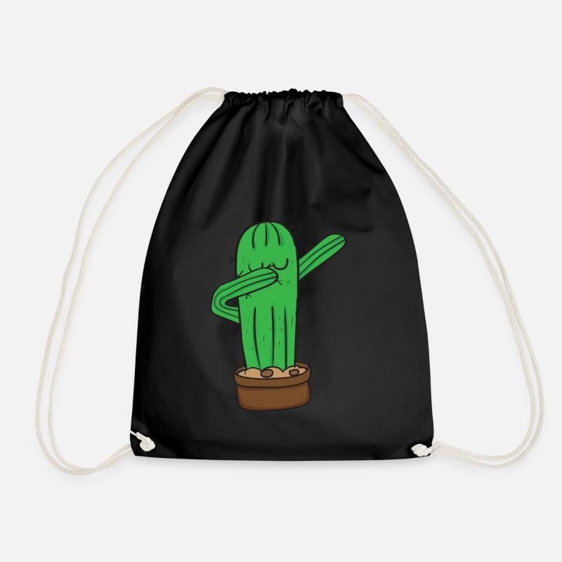 Dabbing Cactus WoKids Succulents Fun - Sac de sport léger - noir