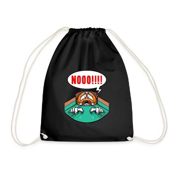 Billiard Player Scratch Billiard - Drawstring Bag - black - Front