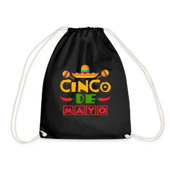 Fiesta Sombrero Joyeux Cinco De Mayo - Sac de sport léger - noir - Devant