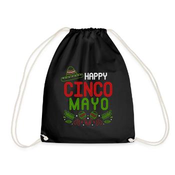 Cinco De Mayo Fiesta mexicaine Sombrero - Sac de sport léger - noir - Devant