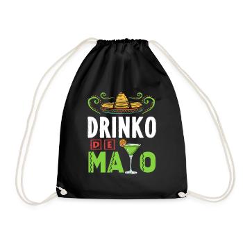 Tequila Cinco De Mayo Mexican Fiesta - Drawstring Bag - black - Front