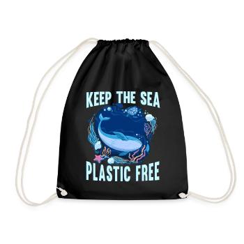 Sauvetage d’animaux Sea Earth Care sans plastique - Sac de sport léger - noir - Devant