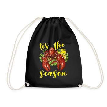 Krebssaison Krebse kochen Hummer - Turnbeutel - Schwarz - Vorne