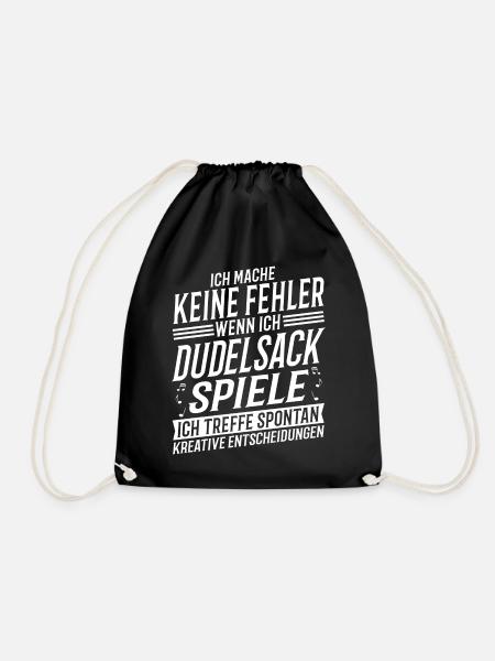 Dudelsackspieler Musikinstrument Musik Dudelsack - Turnbeutel - Schwarz