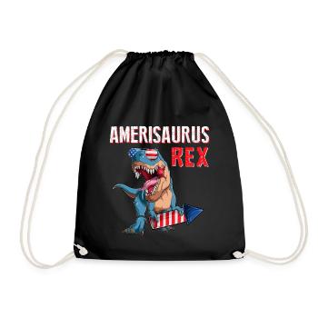 American Trex US Patriotic Dino 4 juillet - Sac de sport léger - noir - Devant