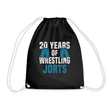 20 ans de lutte Jorts Wrestler Gift - Sac de sport léger - noir - Devant